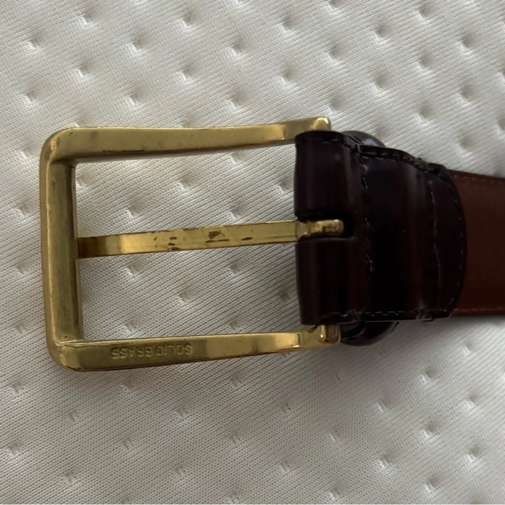 Coach polished brown
